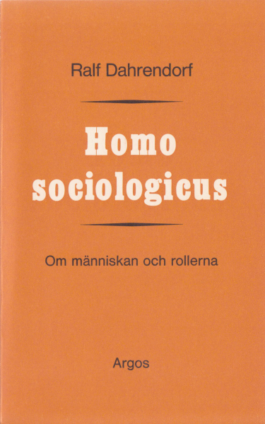 Homo sociologicus (omslag, framsida)