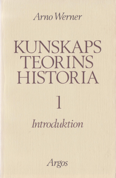 Kunskapsteorins historia 1 (omslag, framsida)